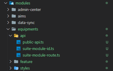 suite routing files